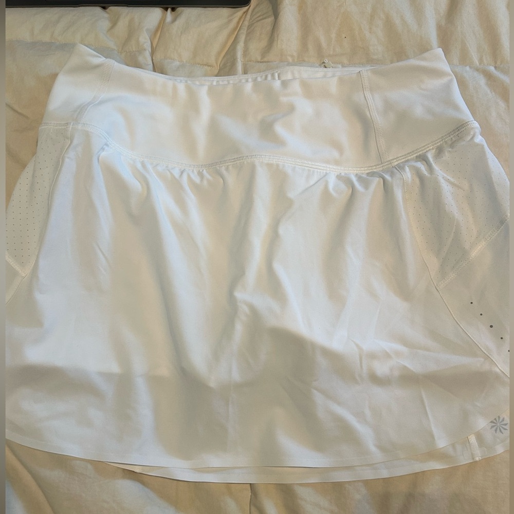 Athleta white tennis skirt